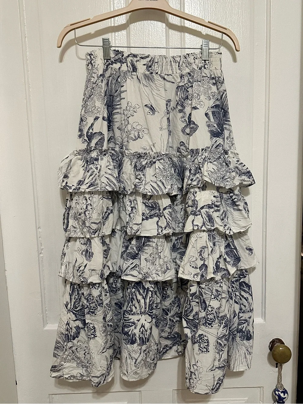 Love The Label Tiered Ruffle Midi Skirt - Picture 1 of 3